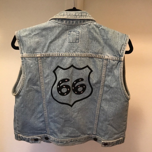 Scottsdale Images Route 66 Jean Jacket Vest - Picture 2 of 8